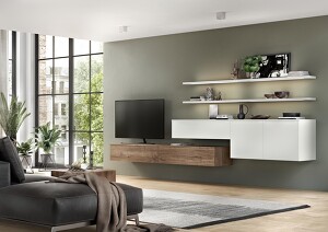 Der Gegensatz zwischen den Dekoren FASHION 168 in Alpinweiß und STRUCTURA 402 Eiche Havanna Nachbildung gibt einen schönen Kontrast. Durch die klare gradlinige Optik der Schrankelemente wird das Zusammenspiel der Materialkombination hervorgehoben und schafft eine wohnliche Atmosphäre. Der Gegensatz zwischen den Dekoren FASHION 168 in Alpinweiß und STRUCTURA 402 Eiche Havanna Nachbildung gibt einen schönen Kontrast. Durch die klare gradlinige Optik der Schrankelemente wird das Zusammenspiel der Materialkombination hervorgehoben und schafft eine wohnliche Atmosphäre.