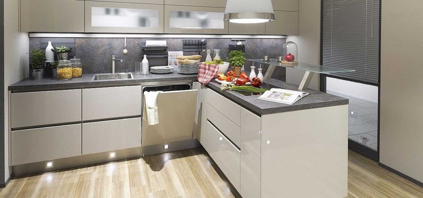 Gerade in der grifflosen Hochglanzküche macht sich ein vollintegrierter Geschirrspüler bestens. Gerade in der grifflosen Hochglanzküche macht sich ein vollintegrierter Geschirrspüler bestens.